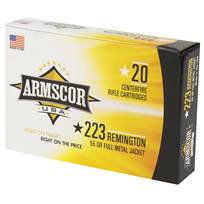 Armscor FAC2231N USA  223 Rem 55 gr Full Metal Jacket 20 Per Box/ 50 Case
